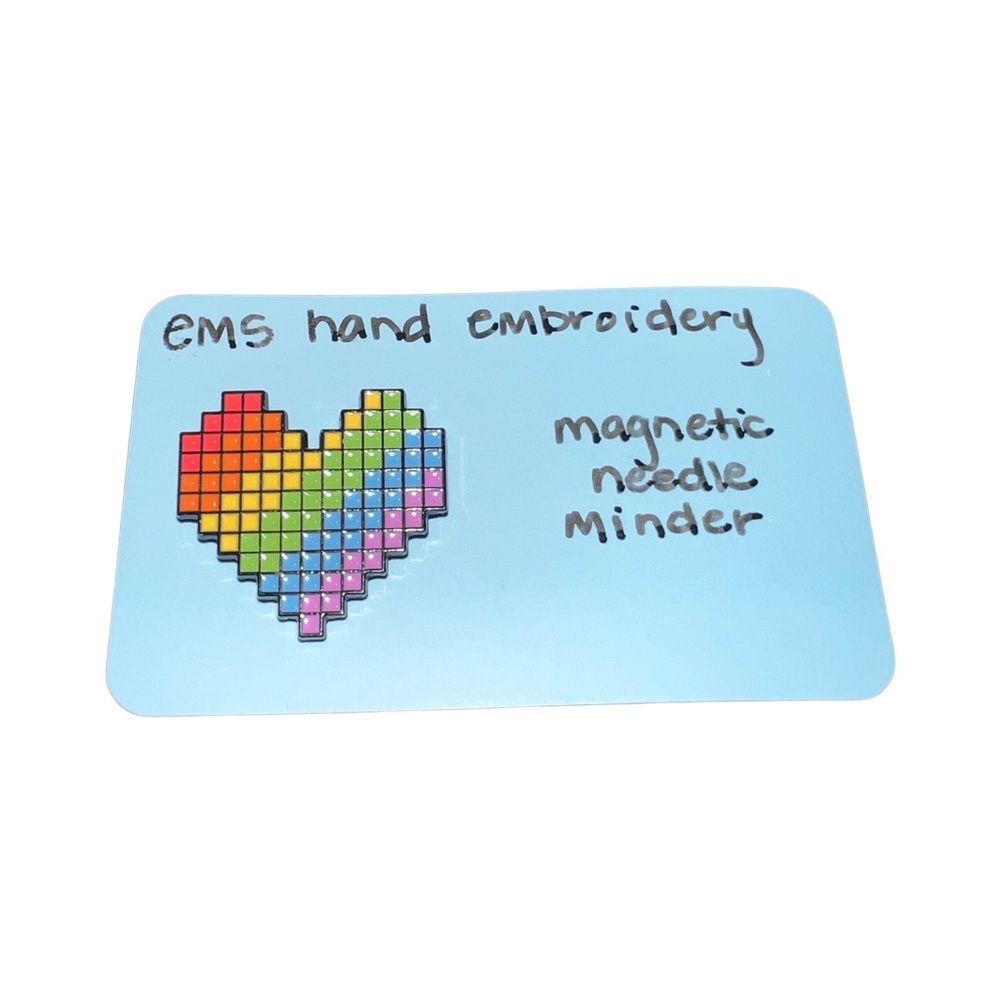 Colorful Heart Magnetic Needle Minder Handmade